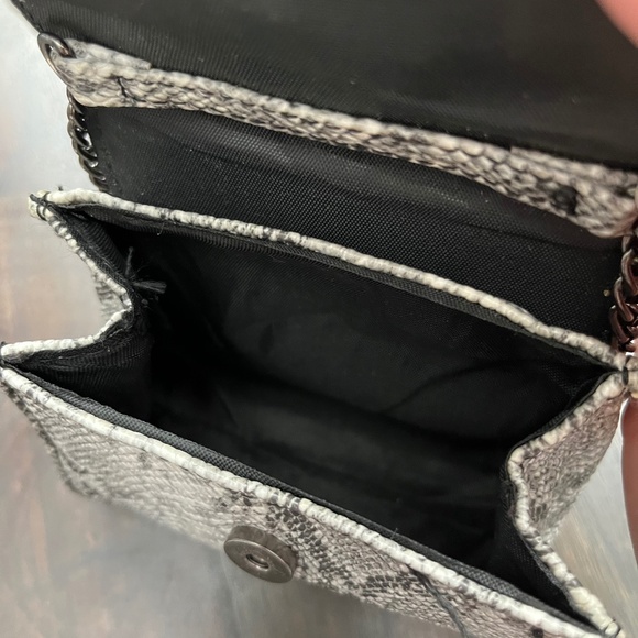 GUESS Python Print Micro Mini Top Handle Crossbody Bag - Picture 8 of 11